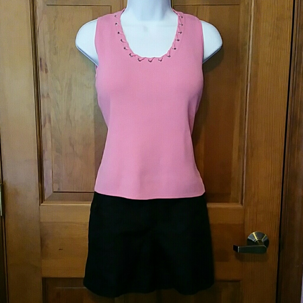Joseph A. sleeveless top in bright pink